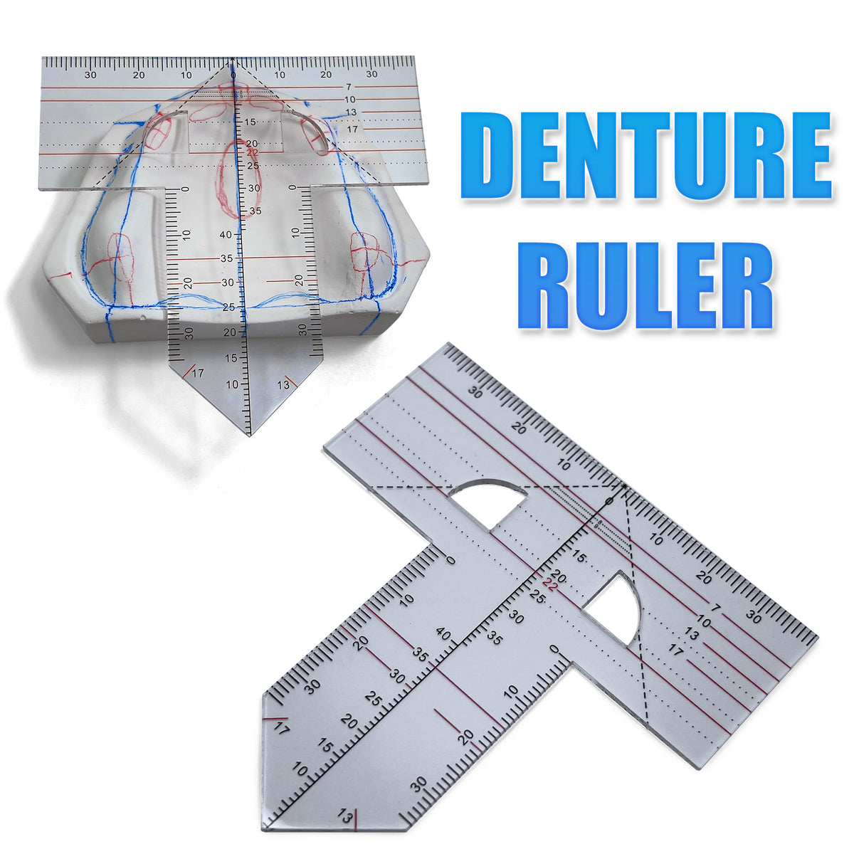 T-shape Denture Ruler – Dental-photo